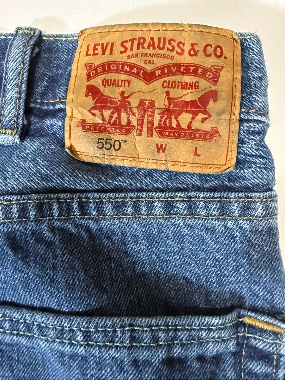 Levi's Men's Straight Leg Denim Jeans in Blue